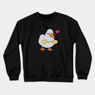 Shy duck meme t-shirt Crewneck Sweatshirt